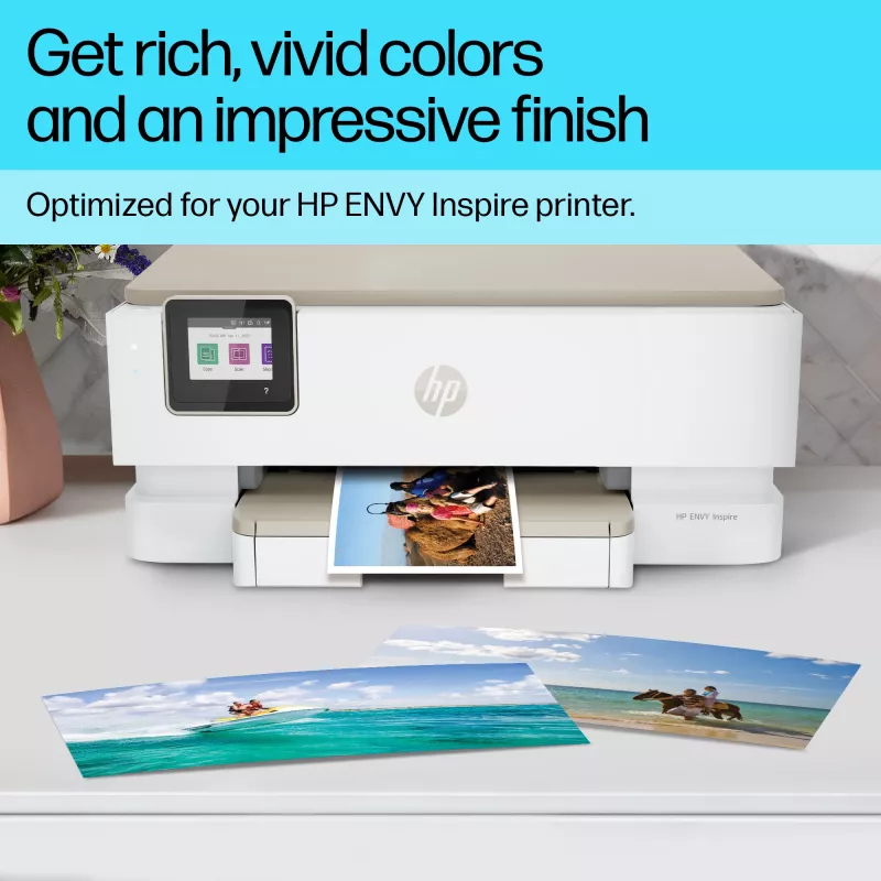 HP 49V51A Advanced Fotopapier, glänzend, 4 x 12 Zoll (102 x 305 mm), 250 g/m², 65 lb, 10,5 mil, 10 Blatt