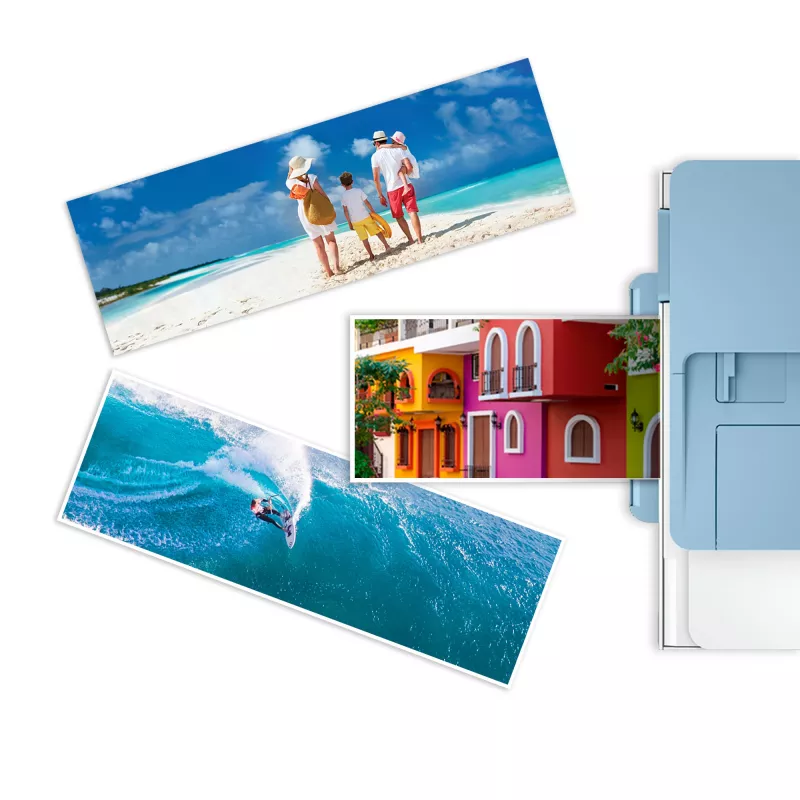 HP 49V51A Advanced Fotopapier, glänzend, 4 x 12 Zoll (102 x 305 mm), 250 g/m², 65 lb, 10,5 mil, 10 Blatt