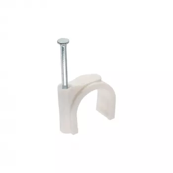 Rundkabelklemme InLine 44020B 8 mm Weiß 100 Stück