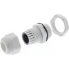 Kabelverschraubung InLine 6–12 mm Nylon IP68 grau, 10er-Pack, Außendurchmesser 12 mm