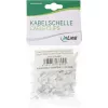 InLine 100 Stück Packung Quadratische Kabelklemme 10mm weiß