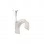 Runde Kabelklemme InLine 44021B 10 mm Weiß 100 Stück