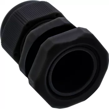 Kabelverschraubung InLine 44012B Nylon IP68 für Kabel Ø6–12 mm, schwarz, 10er-Pack