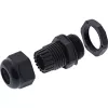 Kabelverschraubung InLine 44012B Nylon IP68 für Kabel Ø6–12 mm, schwarz, 10er-Pack