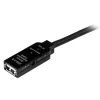 StarTech.com 10m USB 2.0 aktives Verlängerungskabel - M/F, 10 m, USB A, USB A, USB 2.0, Stecker/Buchse, Schwarz