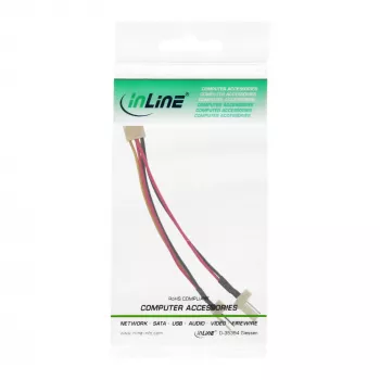 InLine Lüfteradapter 3pin Buchse / 2x 3pin Stecker ca. 0,10m