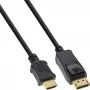 DisplayPort-zu-HDMI-Konverterkabel InLine 17186 0,5 m schwarz