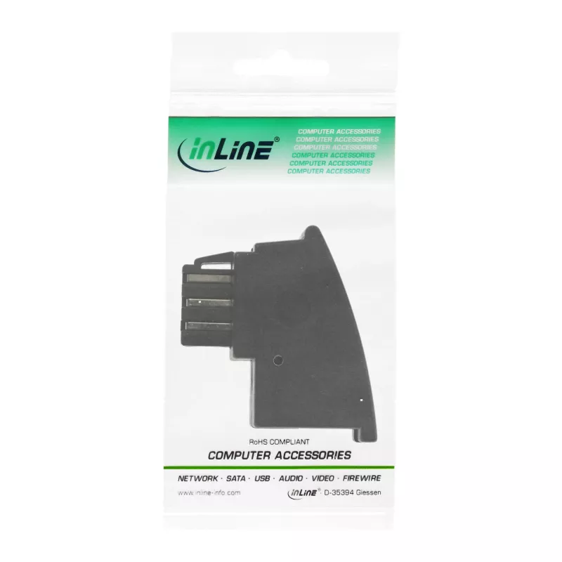 InLine TAE-F deutscher Adapter TAE-F deutscher Stecker / RJ11-Buchse
