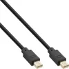 InLine Mini DisplayPort 1.4 Kabel M/M, schwarz/gold, 1m