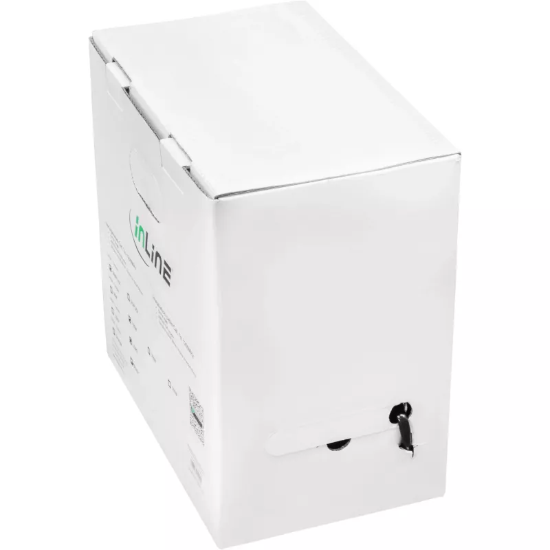 InLine Outdoor-Installationskabel S/FTP PiMF Cat.7a AWG 23 Kupfer 1200 MHz PE, 300m