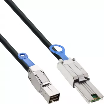InLine externes Mini-SAS-HD-Kabel SFF-8644 auf SFF-8088 6Gb/s 0,5m