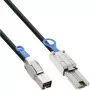 InLine externes Mini-SAS-HD-Kabel SFF-8644 auf SFF-8088 6Gb/s 0,5m