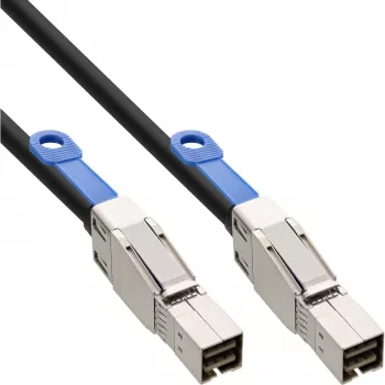 InLine externes Mini SAS HD Kabel SFF-8644 auf SFF-8644 12Gb/s 1m