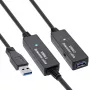 InLine USB3.2 Gen.1 aktives Repeater-Kabel Typ-A-Stecker / -Buchse, schwarz, 20 m