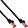 InLine Patchkabel S/FTP PiMF Cat.6 250MHz Kupfer halogenfrei schwarz 0,25m