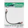 InLine Patchkabel S/FTP PiMF Cat.6 250MHz Kupfer halogenfrei schwarz 0,25m