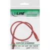 InLine Patchkabel S/FTP PiMF Kat.6 250MHz Kupfer halogenfrei rot 0,3m