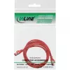 InLine 76912R Patchkabel, S/FTP (PiMf), Cat.6, halogenfrei, Kupfer, Rot, 1,5 m