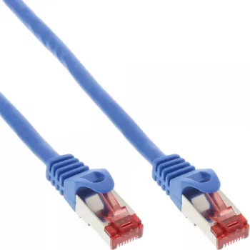 InLine Patchkabel S/FTP PiMF Cat.6 250MHz Kupfer halogenfrei blau 2m