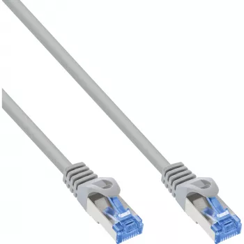 InLine Patchkabel, Cat.6A, S/FTP, TPE flexibel, grau, 10 m