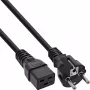 Netzkabel 16A InLine 16658D CEE 7/7 gerade IEC320/C19 1m