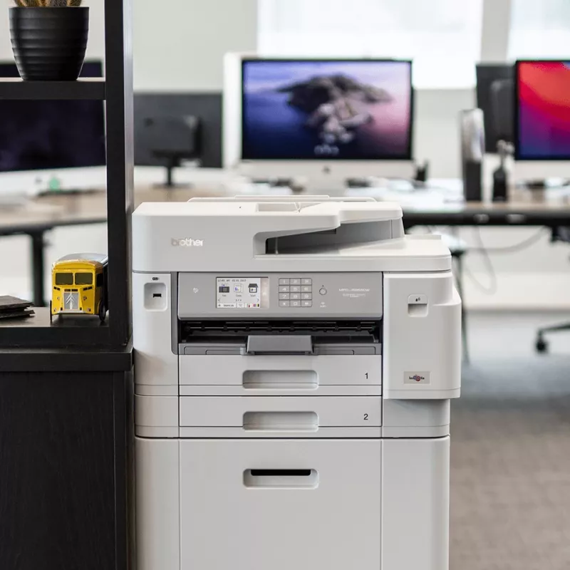 Brother MFC-J5955DW Farb-Tintenstrahl-Multifunktionsdrucker, A3, 1200 x 4800 DPI, 30 Seiten/Min., WLAN, Weiß