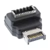 InLine USB 3.2 Adapter intern, Frontpanel USB-E Stecker auf USB-E Buchse 90°