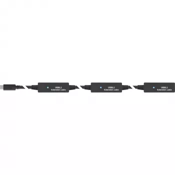 InLine USB 3.2 Gen.1 aktive Verlängerung, USB-C Stecker auf USB-C Buchse, 15 m