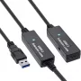 InLine USB 3.2 Gen.1 aktive Verlängerung, USB-A Stecker auf USB-C Buchse, 15m