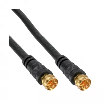 SAT-Kabel Premium InLine 69310P 10m 2-fach geschirmt 2x F-Stecker schwarz