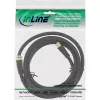 InLine SAT-Kabel Premium 2-fach geschirmt 2x F-Stecker >85 dB schwarz 5 m