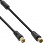 InLine Antennenkabel 2-fach geschirmt >85dB schwarz 0,5m