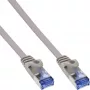 InLine Flach-Patchkabel, U/FTP, Cat.6A, grau, 0,5 m