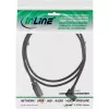 InLine Micro-USB-2.0-Kabel USB Typ A Stecker / Micro-B Stecker, abgewinkelt, schwarz, 2 m