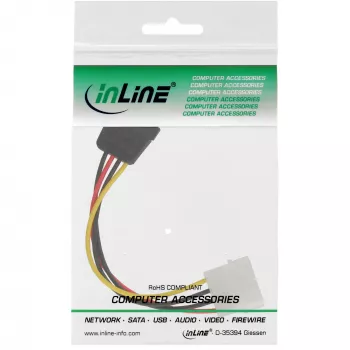 InLine SATA-Stromkabel 1x 5,25 Zoll / SATA 0,15m