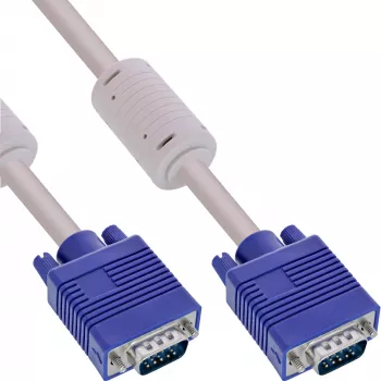 S-VGA-Kabel InLine 17718 15 HD grau Stecker/Stecker 5 m