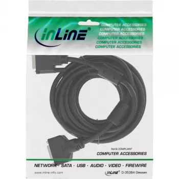 InLine DVI-D-Kabel 24+1 M/F, Dual Link, 2 Ferritkerne, 2 m