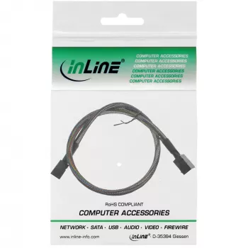 InLine Mini SAS HD Kabel SFF-8643 auf SFF-8643 mit Sideband 1m