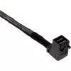 InLine Mini SAS HD Kabel, SFF-8643 abgewinkelt auf 4x SFF-8482 + Strom, 1m