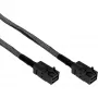 InLine Mini SAS HD Kabel SFF-8643 auf SFF-8643 mit Sideband 0,5 m