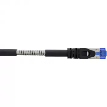 InLine Patchkabel armiert U/FTP Cat.6A RJ-45 30 m schwarz