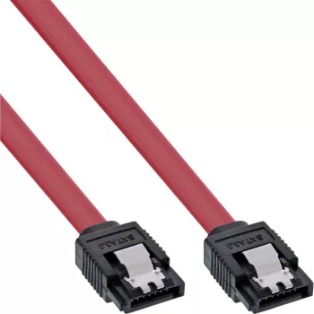 InLine SATA 6Gb/s-Kabel mit Verriegelung, 1 m