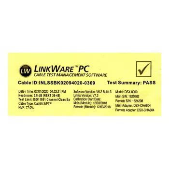 InLine 40 Stk. Bulk-Pack Patchkabel S/FTP Cat.6A halogenfrei 500MHz weiß 2m