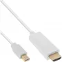 InLine Mini DisplayPort auf HDMI 4K2K mit Audio Konverterkabel 4K2K 0,5 m