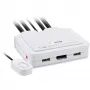 InLine KVM Switch, 2-Port, USB-C+DP auf DisplayPort, 4K, Audio, integr. Kabel