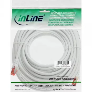 InLine Patchkabel S/FTP PiMF Cat.6 250MHz PVC Kupfer weiß 50m