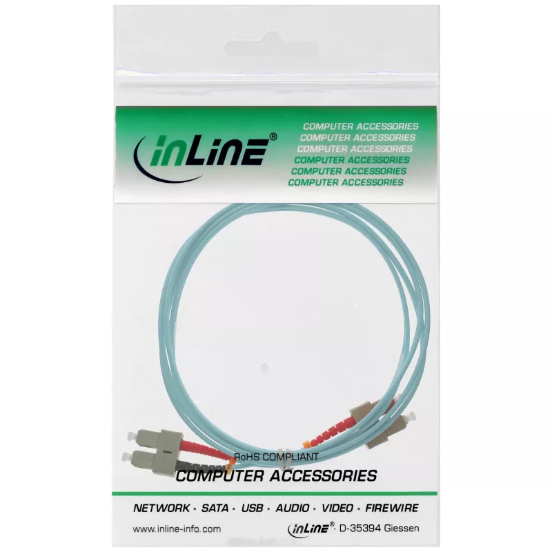 InLine Fiber Optical Duplex Kabel SC/SC 50/125µm OM3 5m