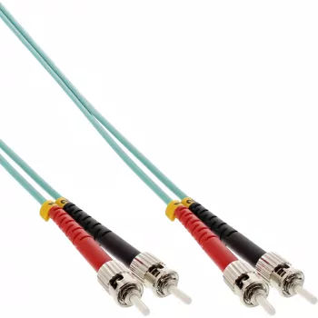 Glasfaser-Duplex-Kabel ST/ST InLine 81502O 50/125µm OM3 2m