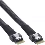 InLine schlank SAS-Kabel, SFF-8654 auf SFF-8654, 24Gb/s, 0,5m