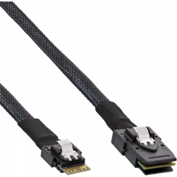InLine schlank SAS Kabel InLine 27645B SFF-8654 auf Mini SAS SFF-8087 12Gb/s 1m